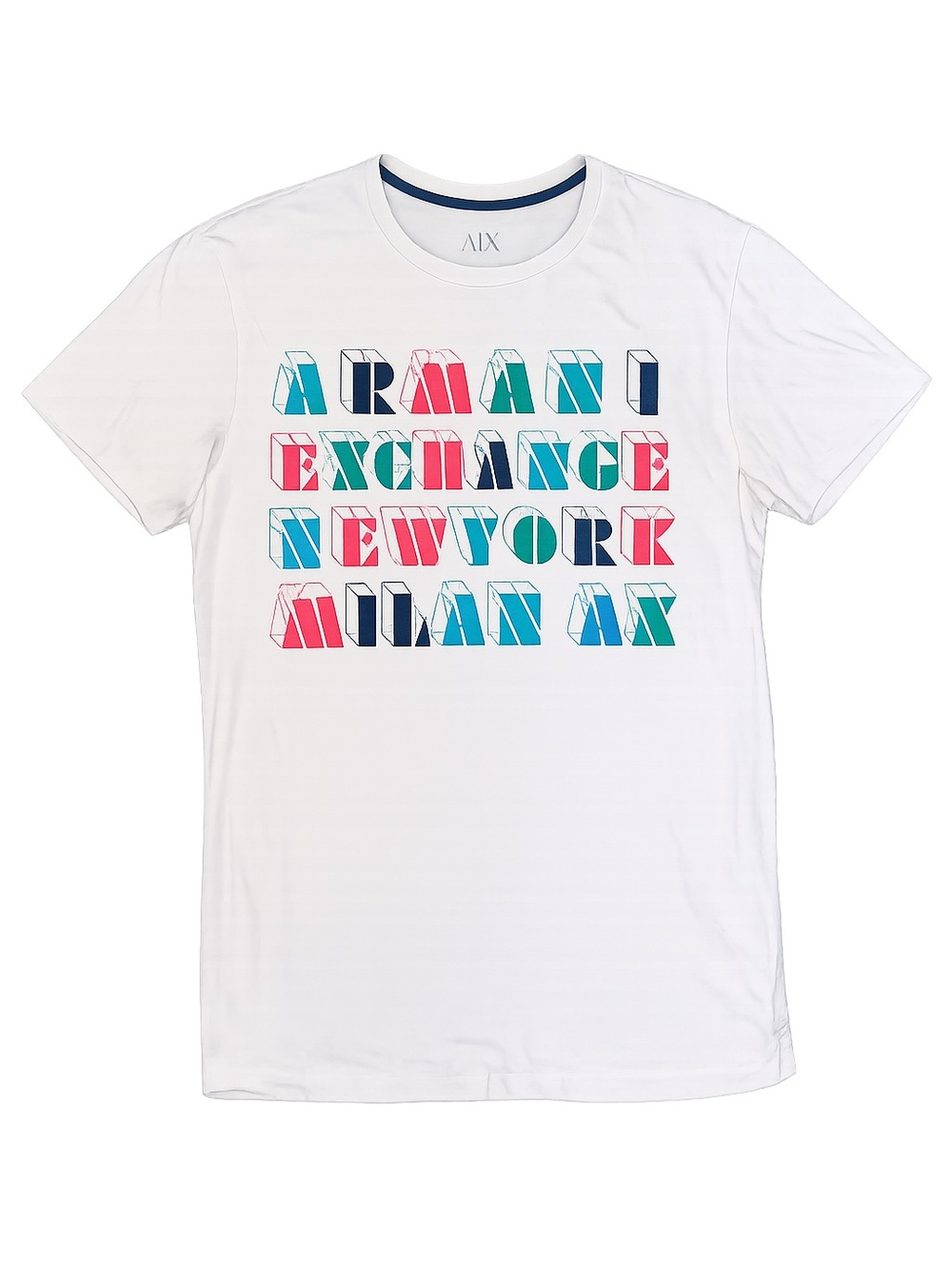 Armani Exchange A|X Graphic Logo T-Shirt White New York Milan AX Men’s Small